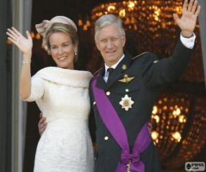 Puzzle Philippe και Mathilde νέα βασιλείς του Βελγίου (2013)
